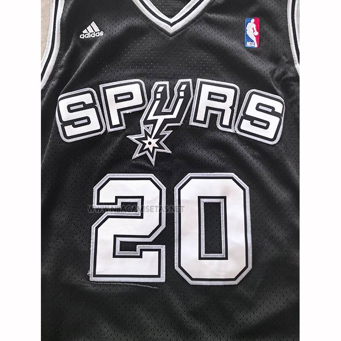 Camiseta San Antonio Spurs Manu Ginobili NO 20 Icon 2025-26 Negro